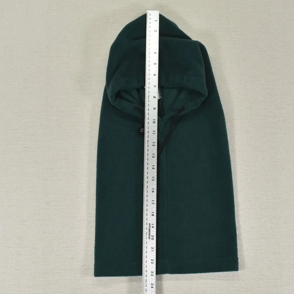 Vintage Fleece Green Balaclava Hunting Hood Neck Gaiter Made In Canada